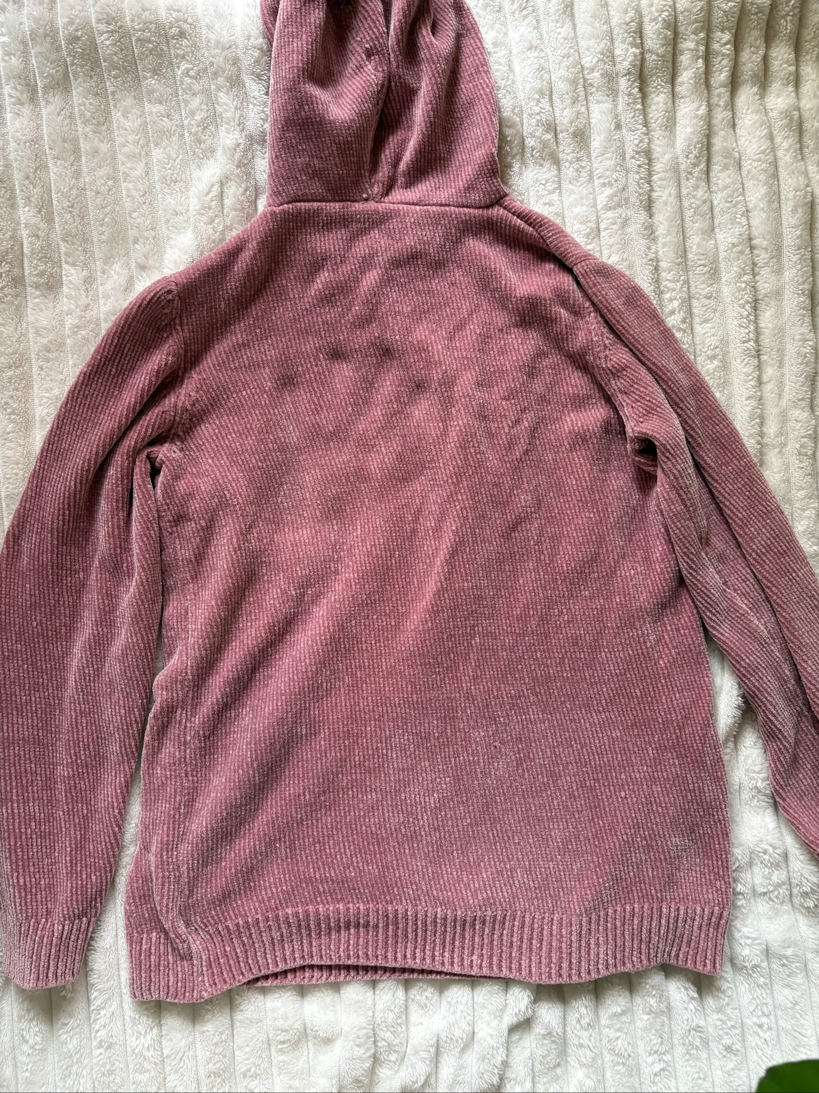 Old pink ribbed hoodie – photo 6